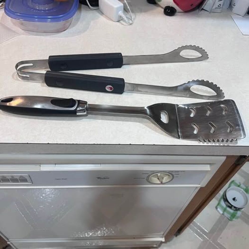 Barbeque Cooking Utensils Char Broil Heavy Duty Spatula and Tongs